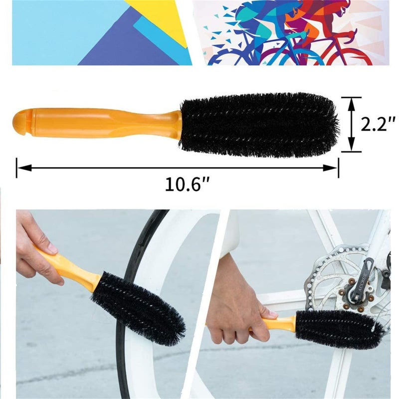 focopot Bike Cleaning Kit (9pcs), Including Chain Cleaner for Cycling,Bicycle Clean Brush Tools for Mountain/MT/Road/BMX Bike - Image 4
